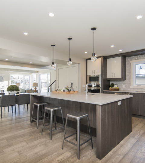 Common sizes and shapes of kitchen islands
