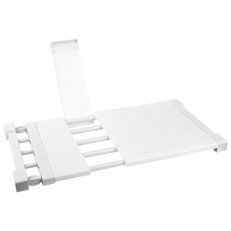 Adjustable Extendable Rack Wardrobe Closet Cupboard Divider Rack Storage Organizer Shelf Easy to install