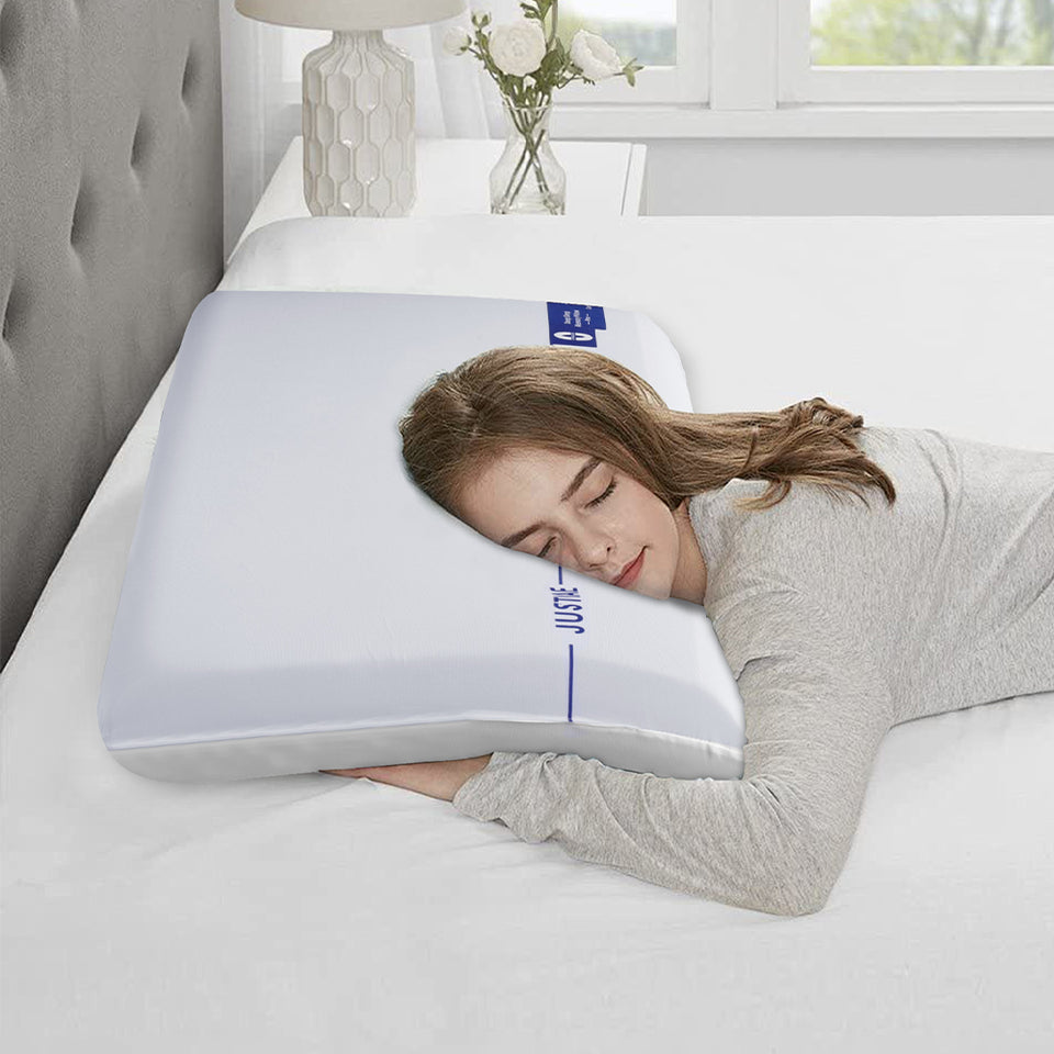 Ergonomic Memory Foam Pillow – Cervical Neck Support for Back, Side & Stomach Sleepers