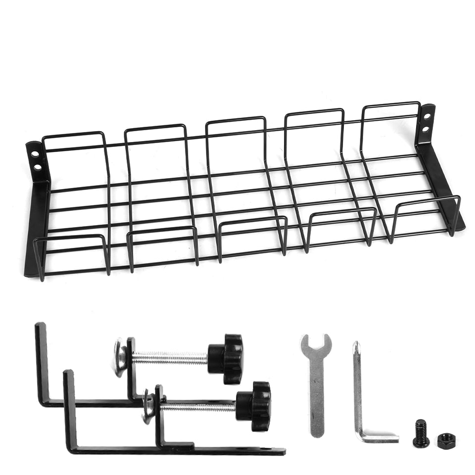 Lavish Kitchen Isle under desk cable tray wire cord organizer, easy to install without drilling, for managing office cables.