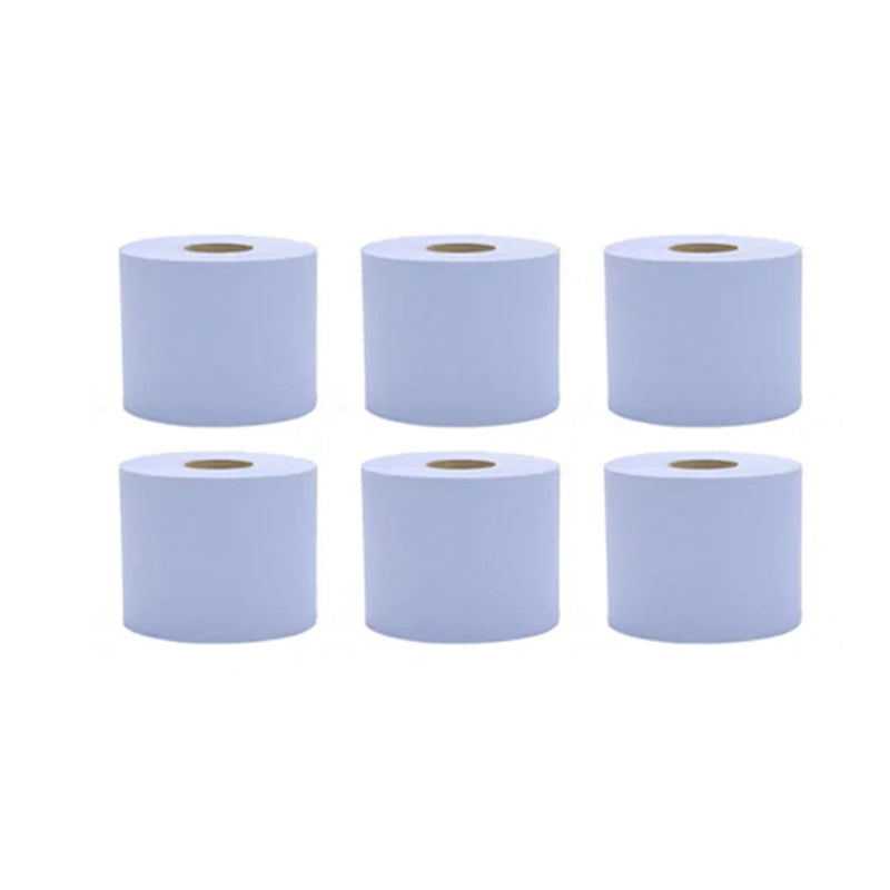 Multi Purpose Cleaning Paper 6 Rolls White Centrefeed Tissue for Home Use