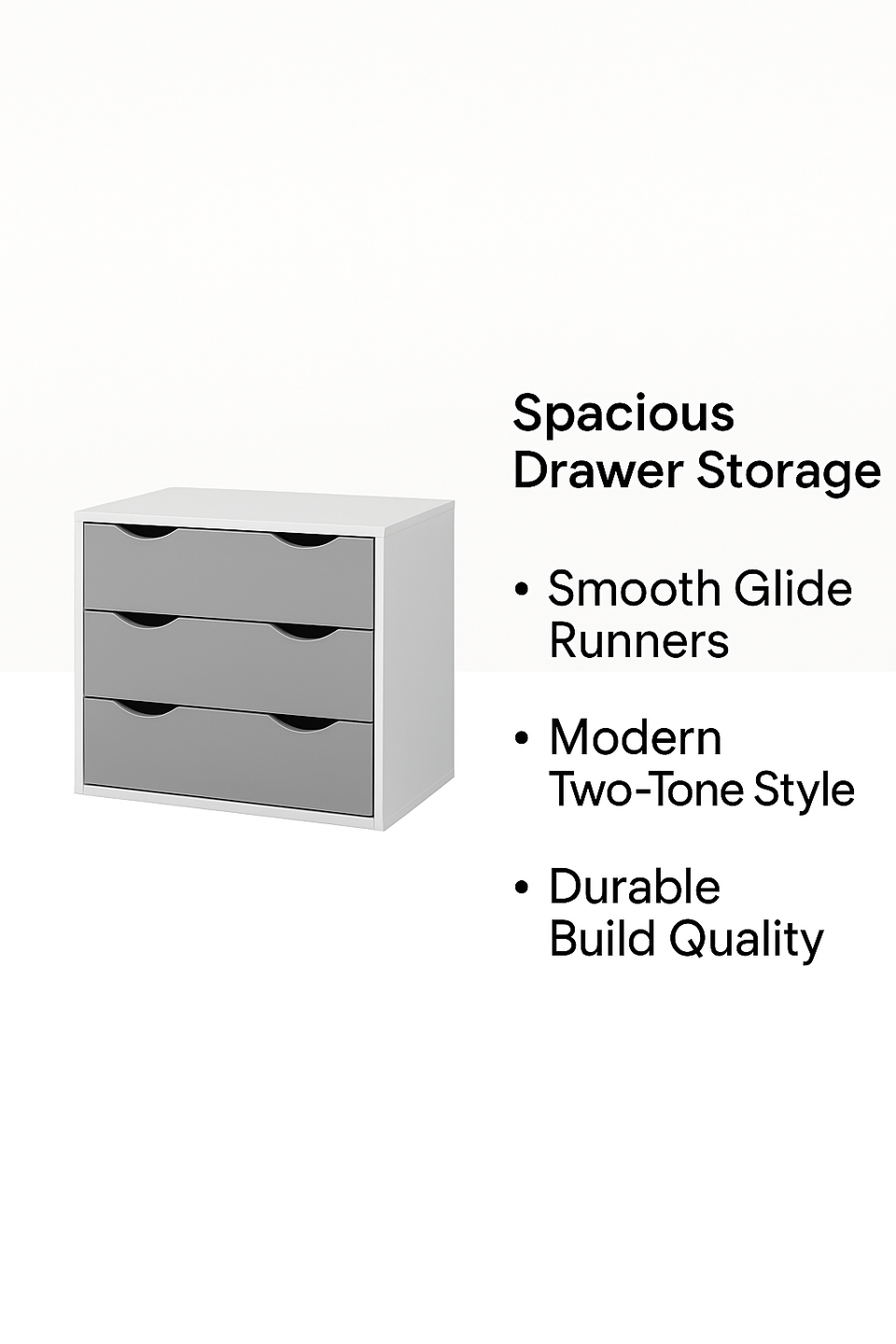 3 Chest of Drawers Bedroom Furniture Bedside Cabinet Storage