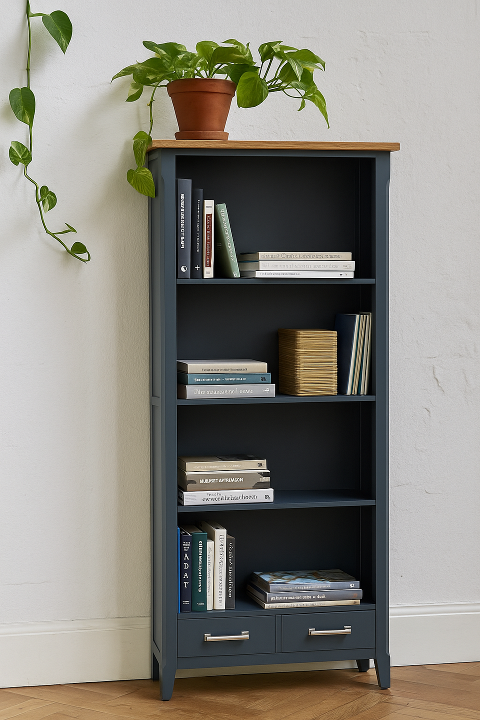 Signature Blue - Tall bookcase