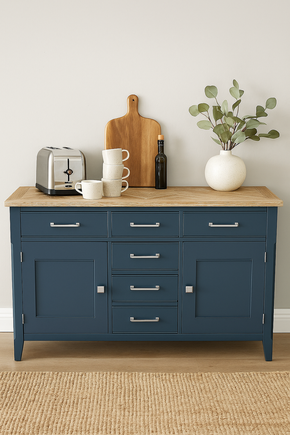 Signature Blue Large Sideboard