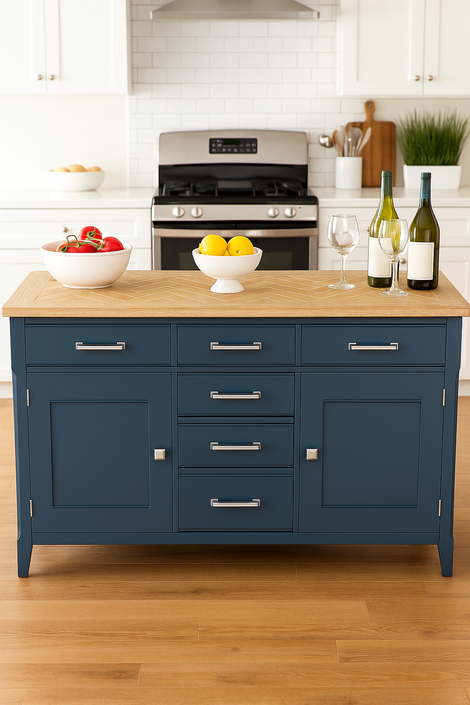 Signature Blue Large Sideboard
