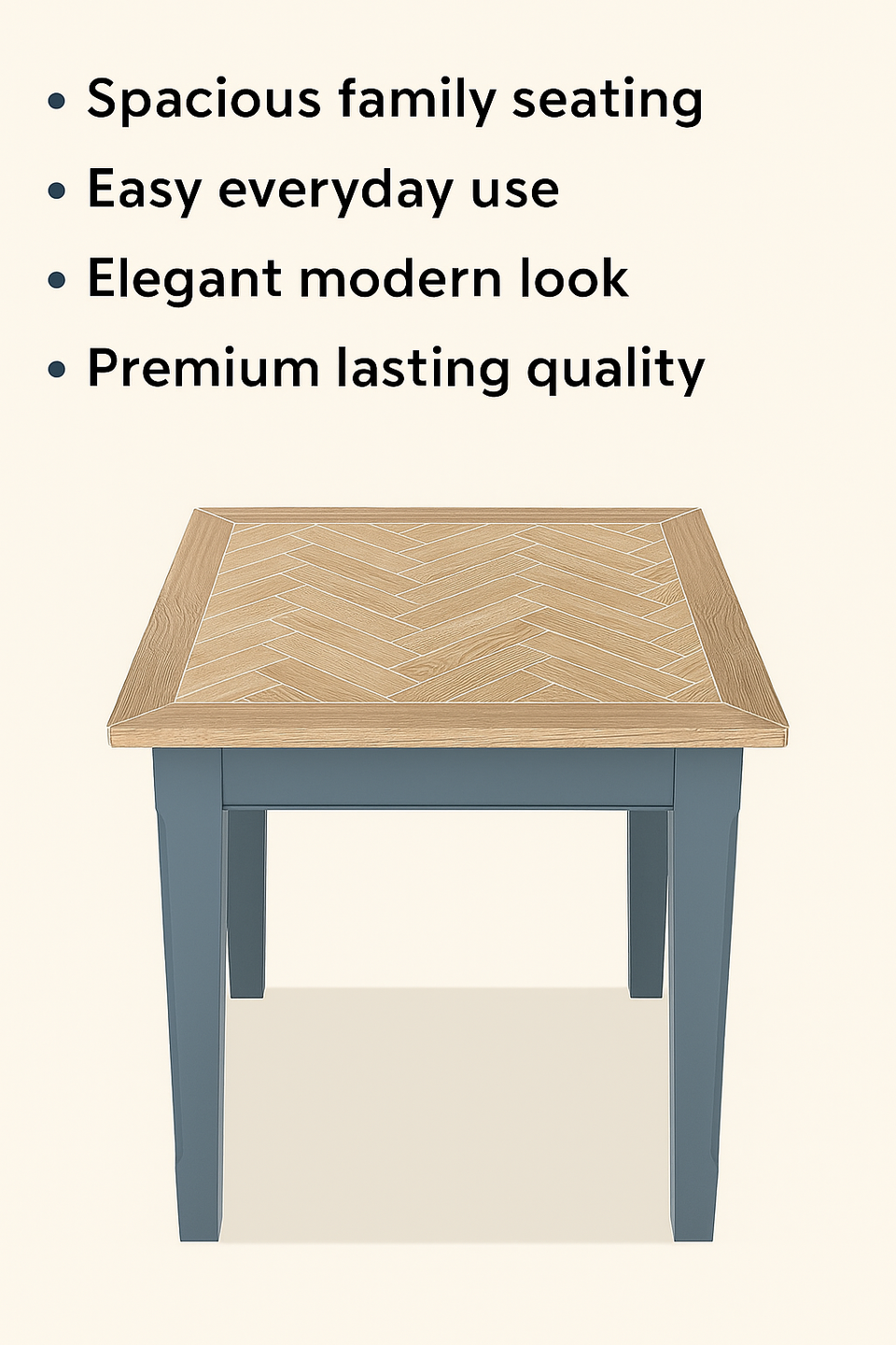 Signature Blue Square Dining Table