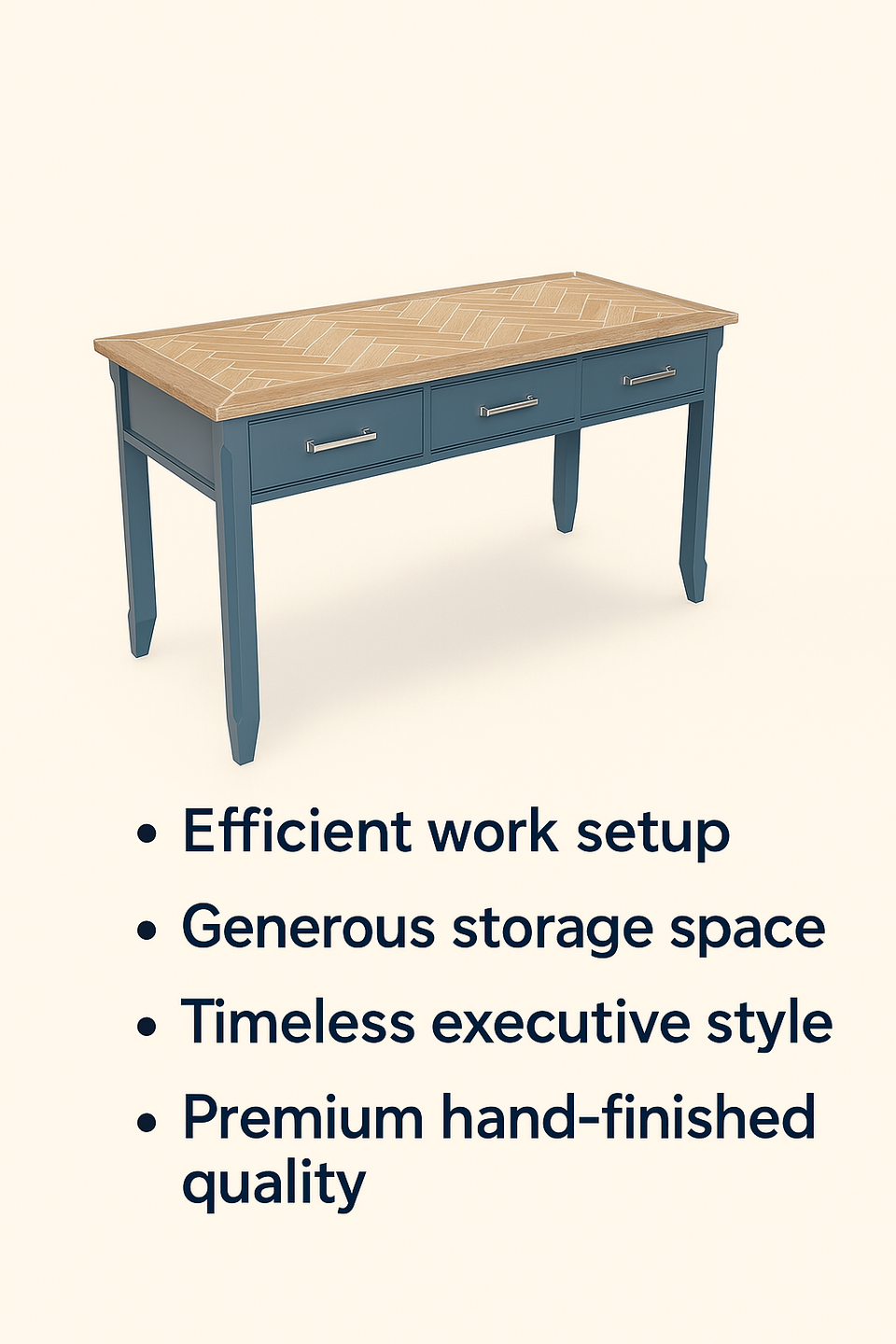 Signature Blue - Executive Desk