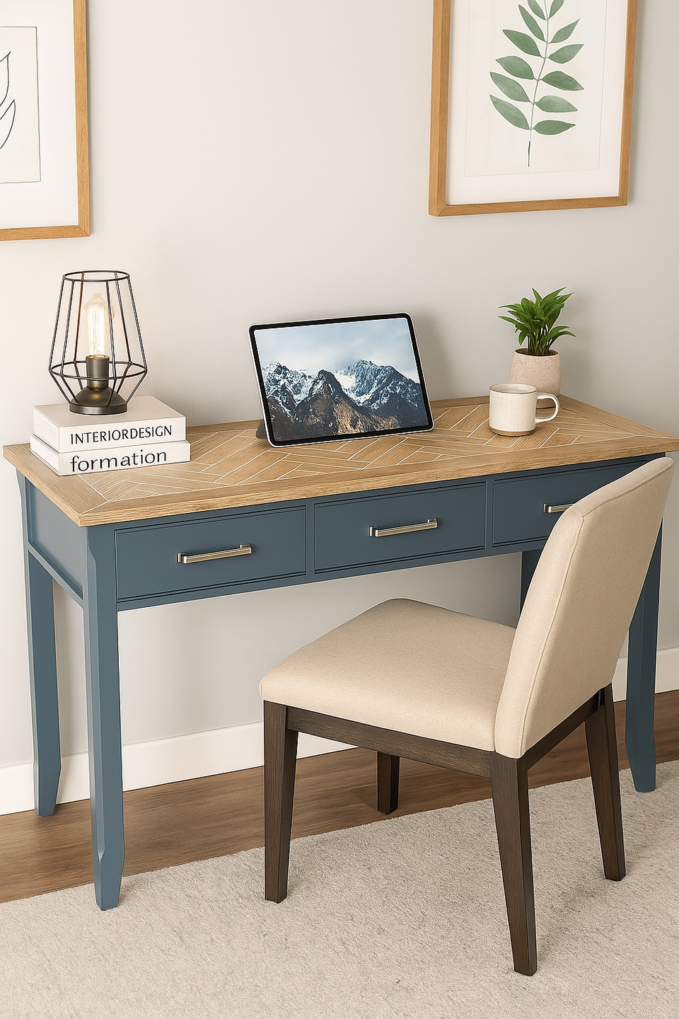 Signature Blue - Executive Desk