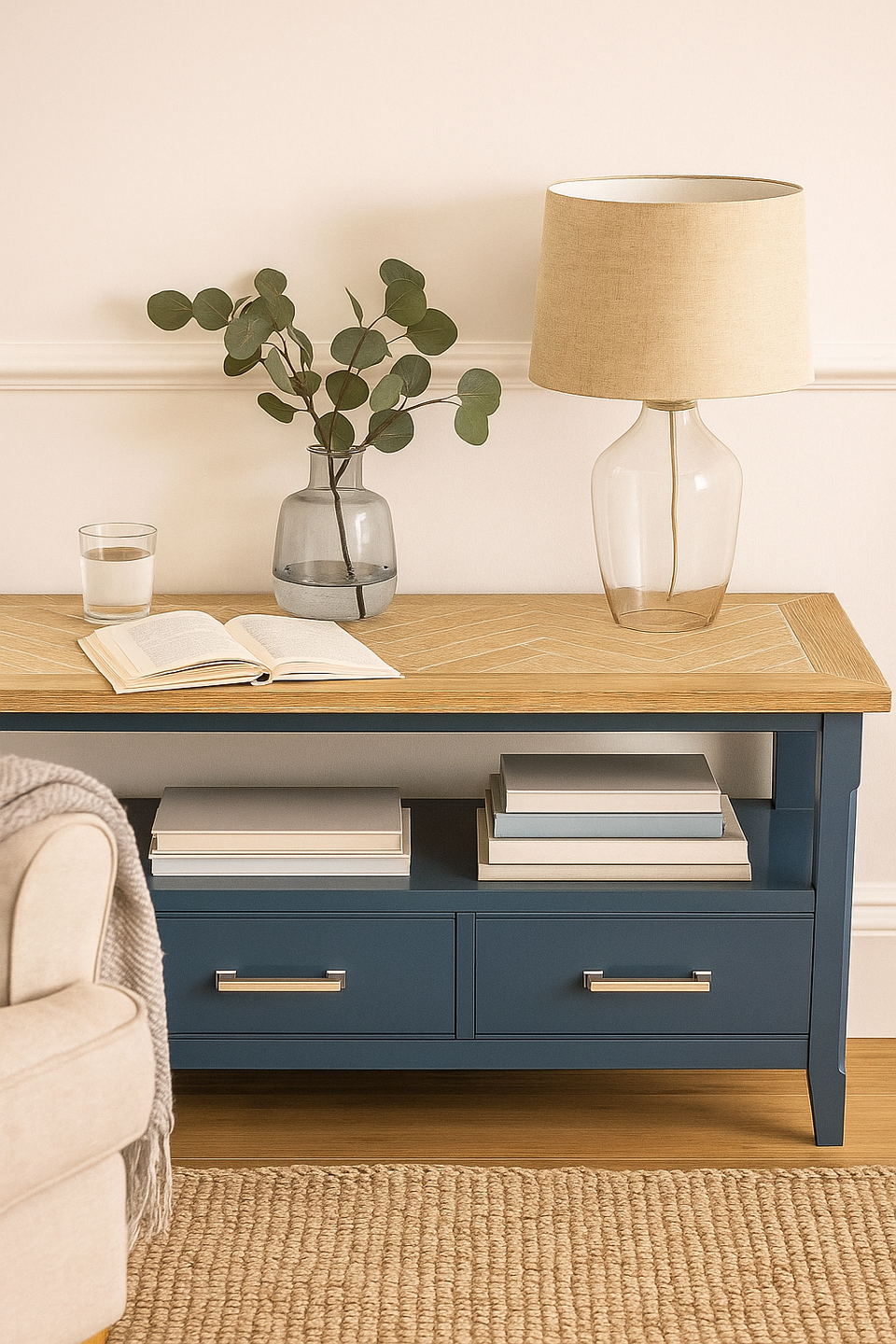 Signature Blue - Large Widescreen Television Cabinet