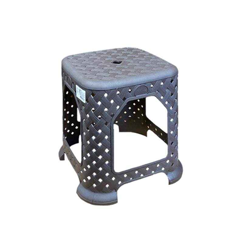 Lavish Kitchen Isle large plastic rattan stool, minimalist backless seating suitable for indoor and outdoor use, in a modern design.