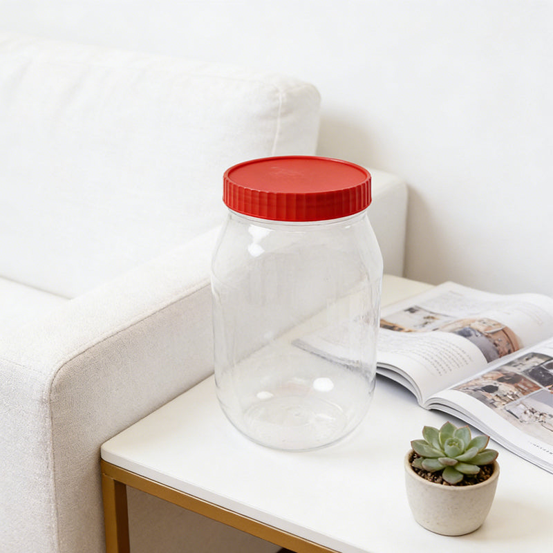 Set of reusable plastic kitchen food storage containers with secure lids from Lavish Kitchen Isle, ideal for pantry organization.