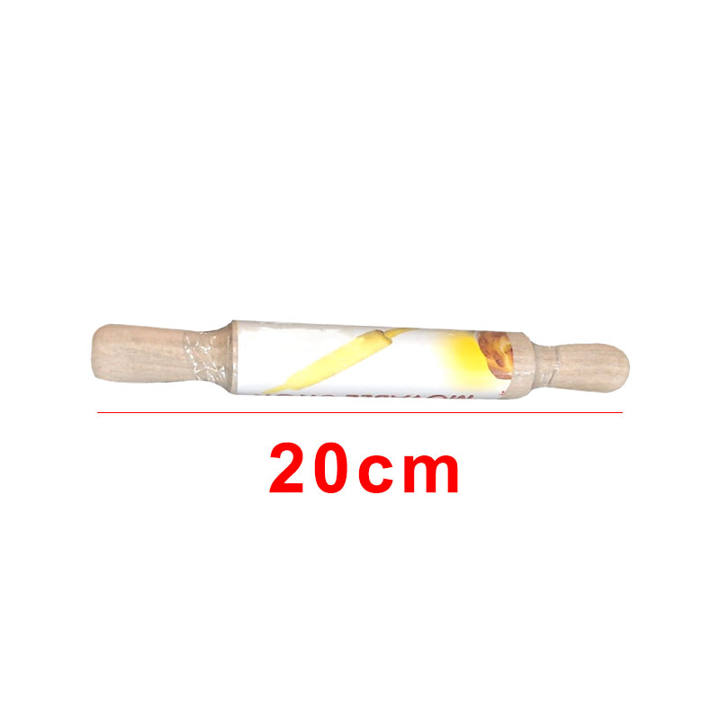 Durable Wooden Rolling Pin with Comfortable Handle for Home Baking and Dough Rolling