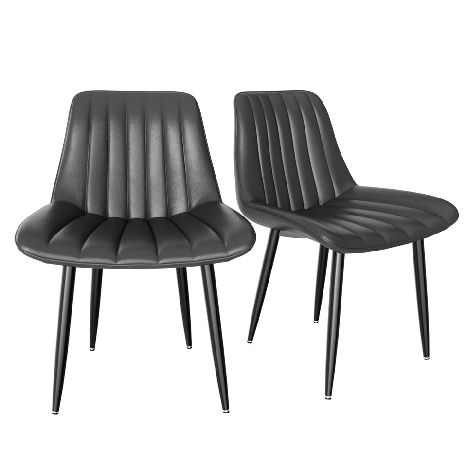 Modern Ergonomic Dining Chairs - High Back Kitchen & Office Seating (Adjustable Feet)