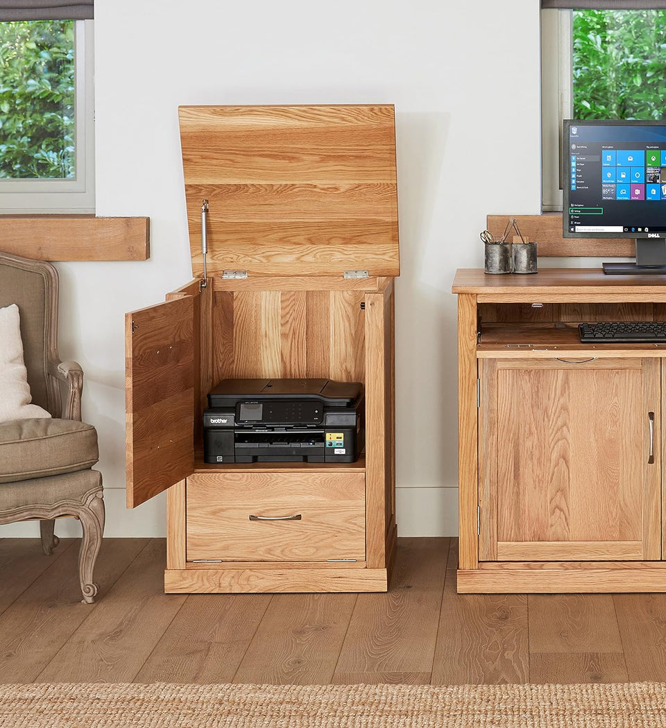 Mobel Oak Printer Cupboard