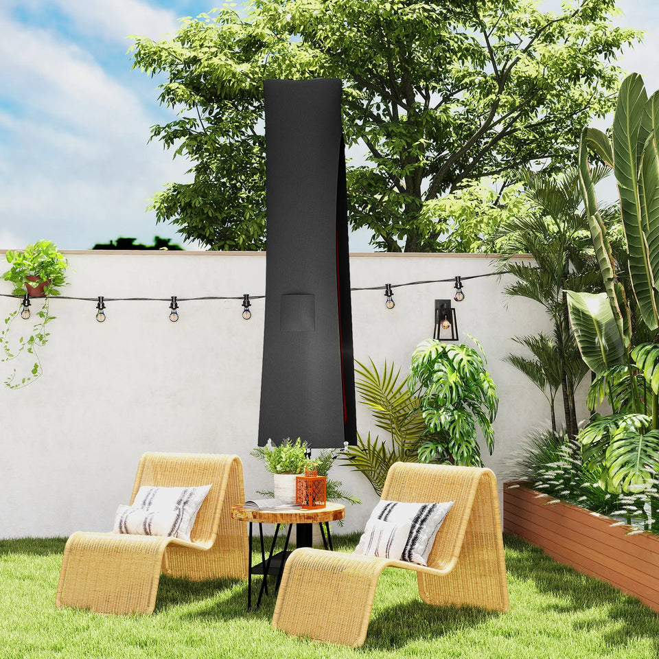 3 x 2.5m Manual Garden Patio Awning with Crank Handle – Dark Grey