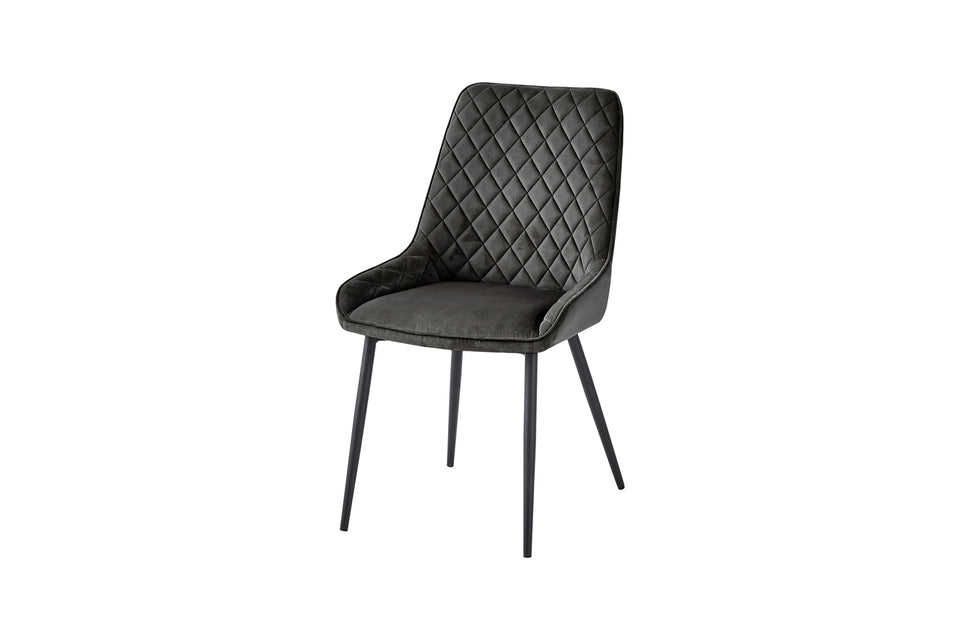 Signature Blue Dining Chair - GUN METAL GREY (Pack of Two)