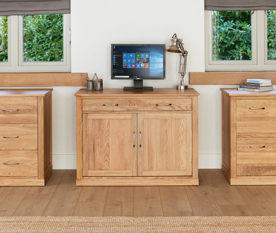 Mobel Oak Hidden Home Office
