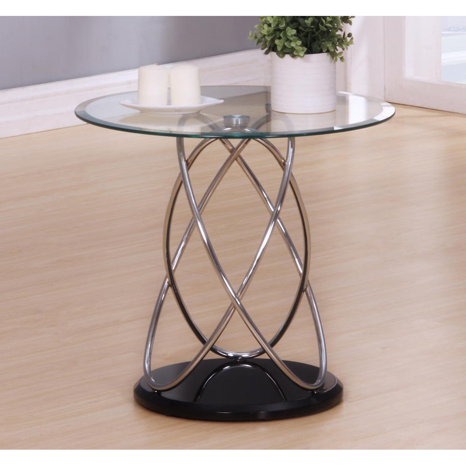 Eclipse Clear Lamp Table - Lavish Kitchen Isle