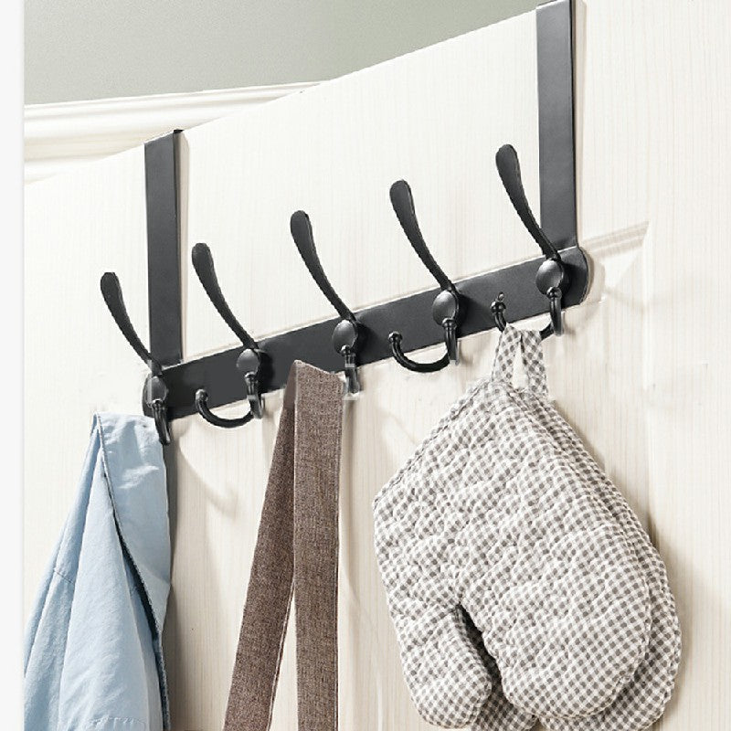 Over Door Hook Rack – Stainless Steel Tri Hook Design in Black or Silver