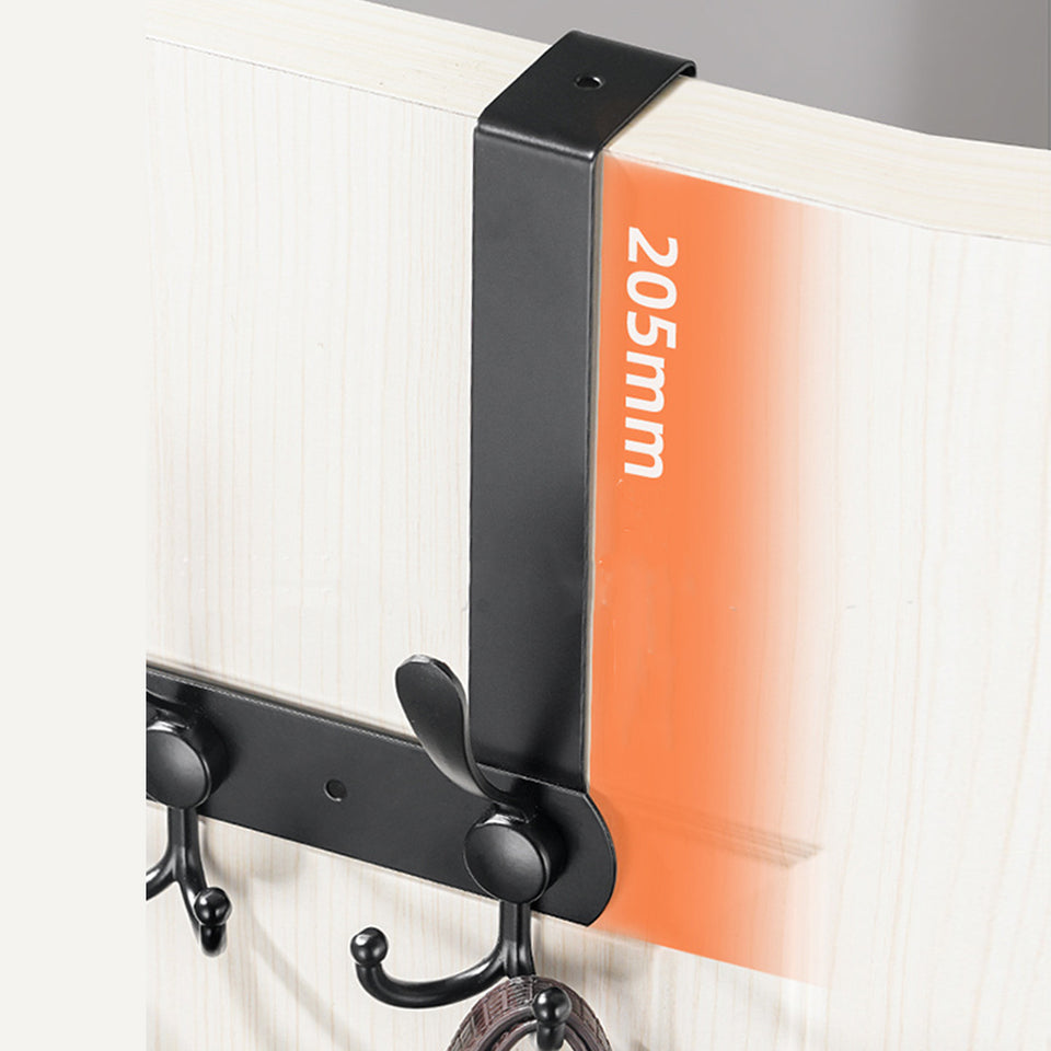 Over Door Hook Rack – Stainless Steel Tri Hook Design in Black or Silver