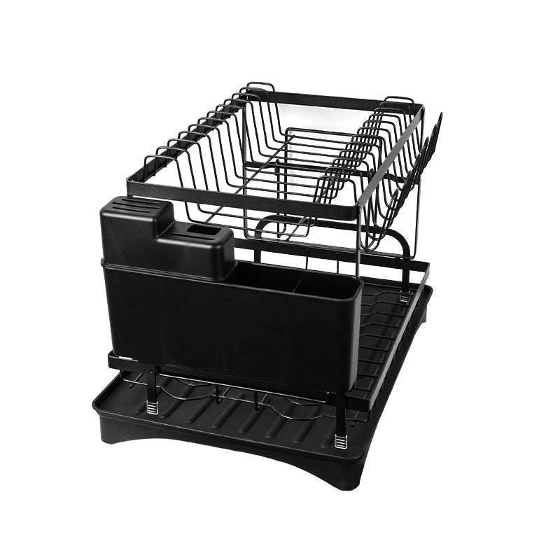 2 Tier Dish Drainer Rack – Rust Resistant Metal with Customisable Storage
