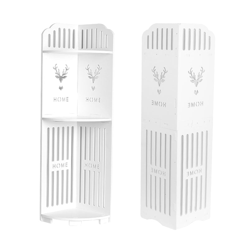 3-Tier Corner Bath Shelf Unit – Space-Saving Waterproof PVC Storage Rack