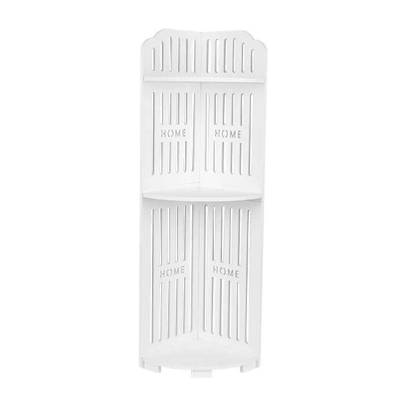 3-Tier Corner Bath Shelf Unit – Space-Saving Waterproof PVC Storage Rack