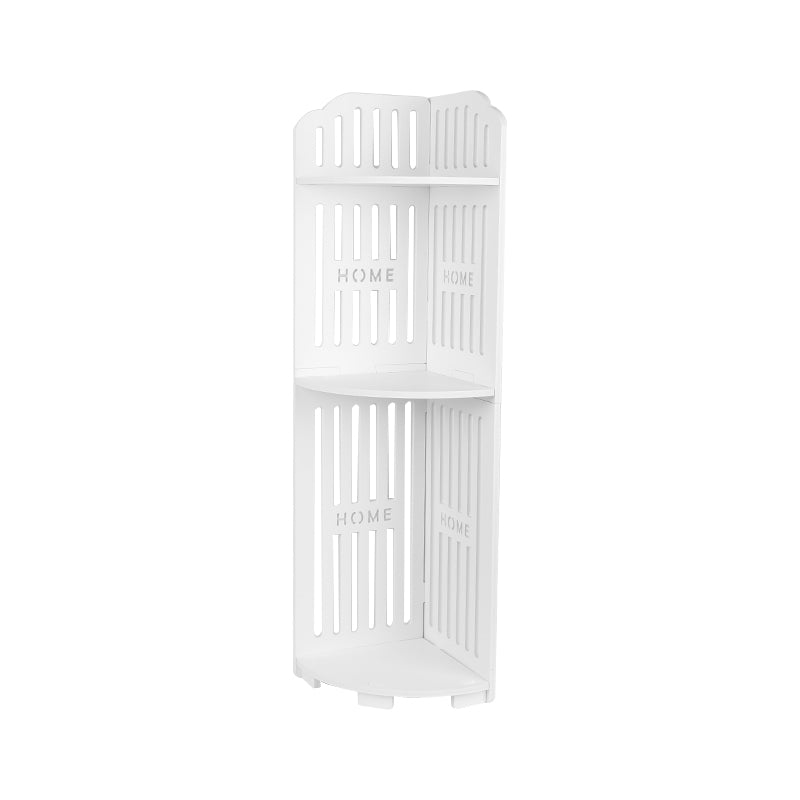 3-Tier Corner Bath Shelf Unit – Space-Saving Waterproof PVC Storage Rack