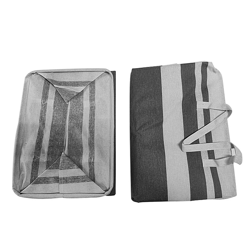 Set of 2 grey and black folding laundry hampers with handles, 75L capacity from Lavish Kitchen Isle.