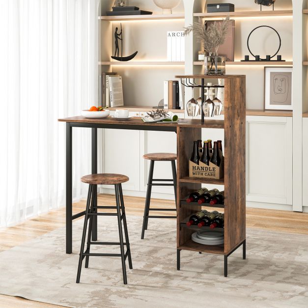 Counter Height Dining Table Set for Bistro Living Room