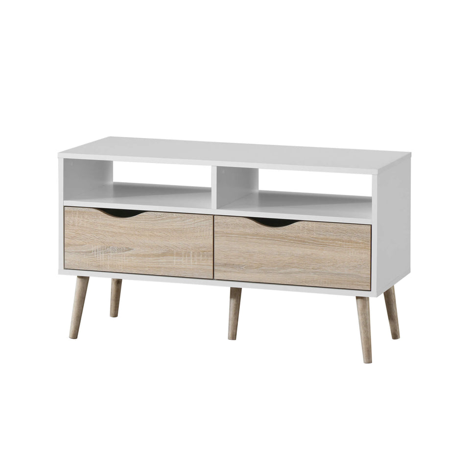 Mapleton Compact TV Unit – Entertainment Stand with Sleek Storage, Small Space Luxury Media Console - Lavish Kitchen Isle