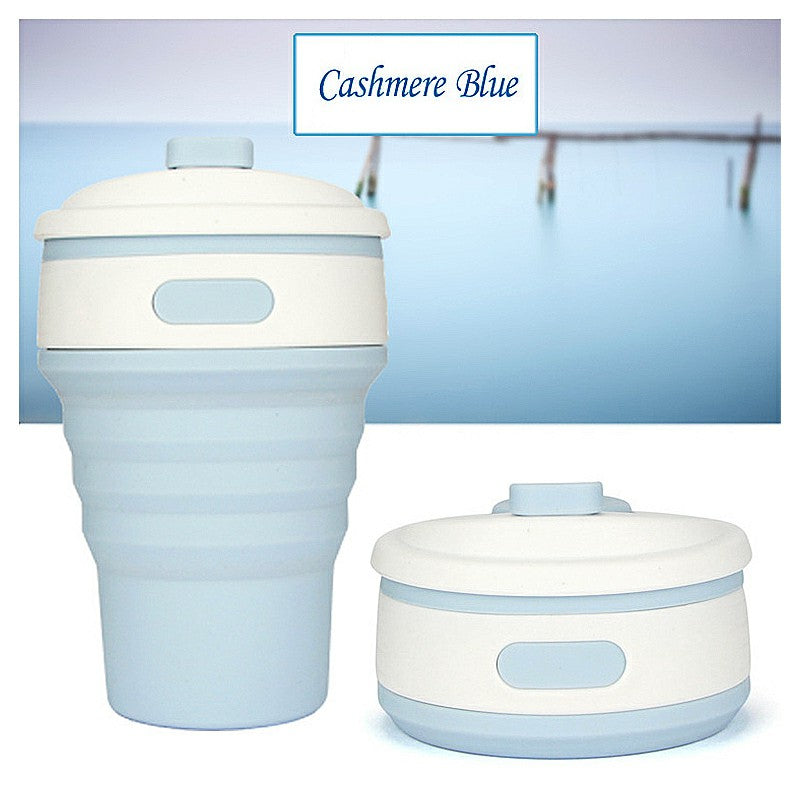 Collapsible Silicone Telescopic Water Bottle Foldable Portable Leakproof Cup