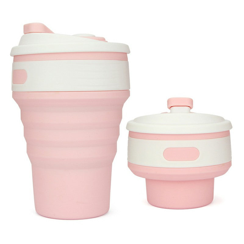 Collapsible Silicone Telescopic Water Bottle Foldable Portable Leakproof Cup
