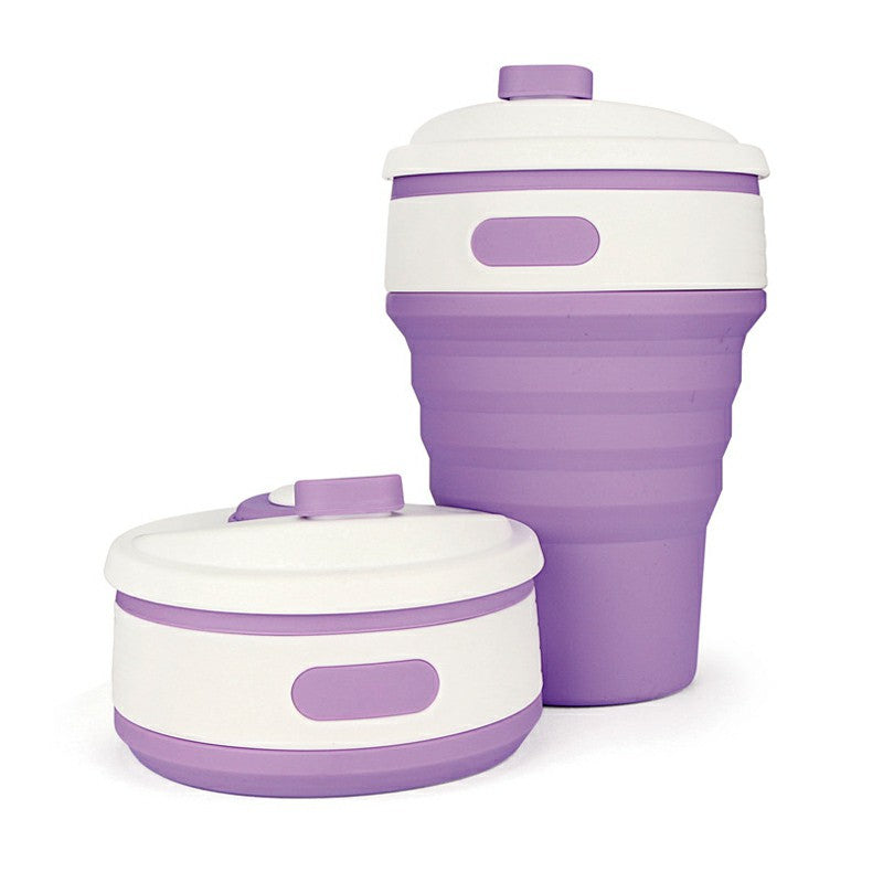 Collapsible Silicone Telescopic Water Bottle Foldable Portable Leakproof Cup