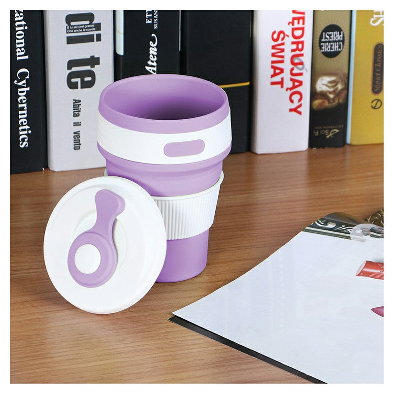 Collapsible Silicone Telescopic Water Bottle Foldable Portable Leakproof Cup