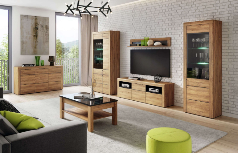 Erenity Oak Effect Large TV Cabinet