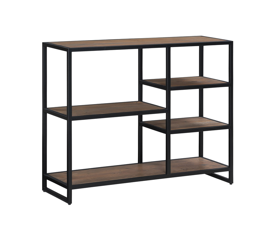 Ooki Reclaimed Wood  Low Open Bookcase