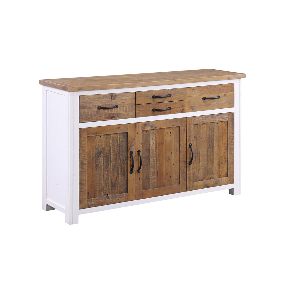 White - Sideboard 3 Door / 3 Drawer
