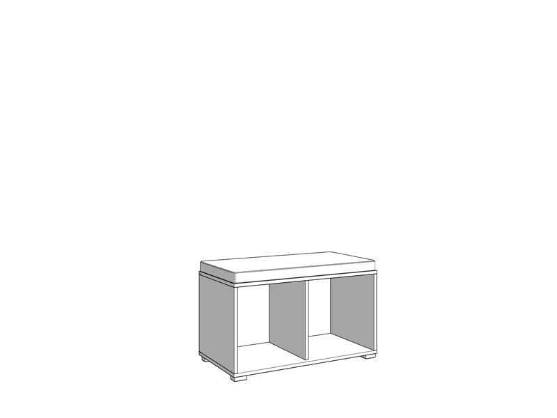 Hallway Storage Bench with 2 Doors – Space-Saving Oak Design