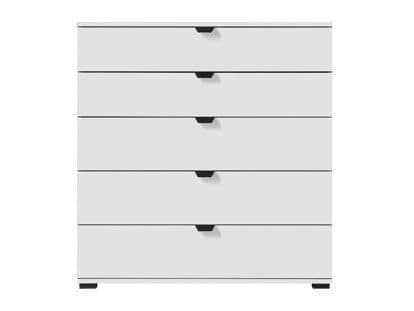 Arctic White Wide 6-Drawer Chest of Drawers by Lavish Kitchen Isle, modern bedroom storage with sleek design and ample drawer space.