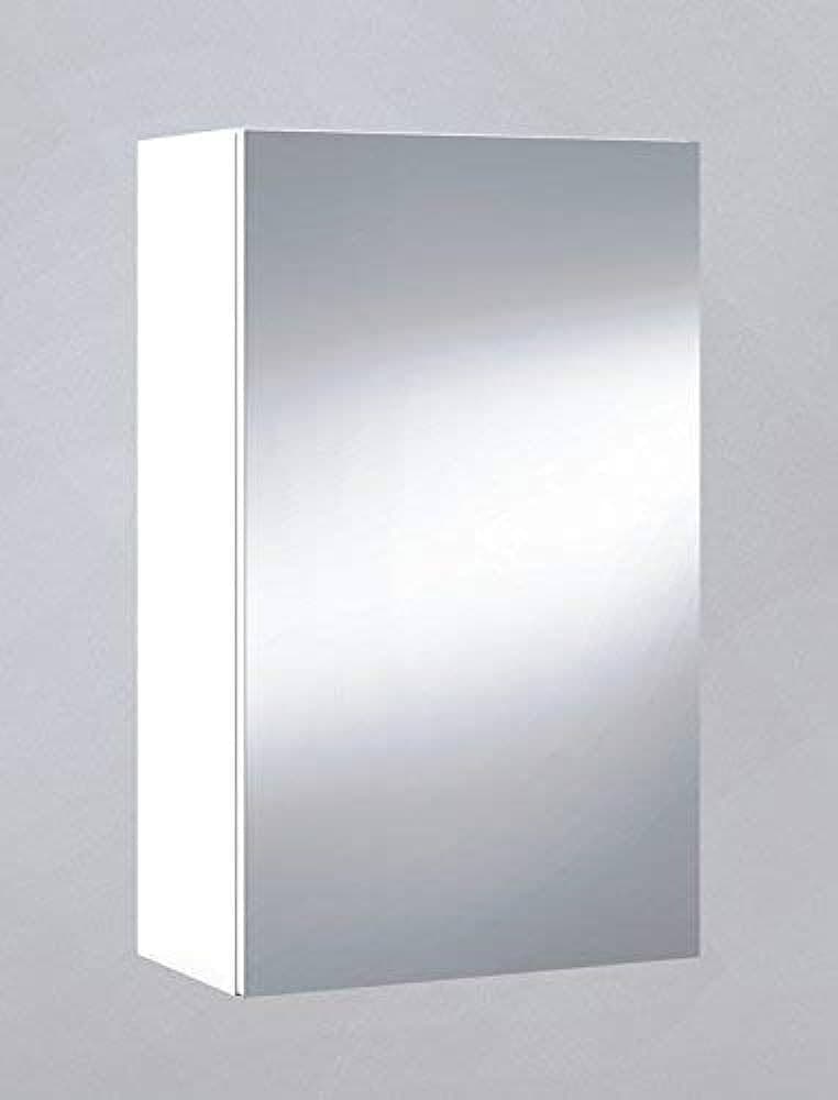 Lavish Kitchen Isle Ancini 400mm white wall-mounted bathroom cabinet with mirrored door for space-efficient storage in bathroom
