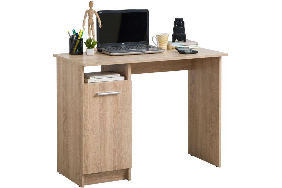 Enclave Sonoma Oak Effect Computer Desk Ideal for Home Office, Study, or Laptop Workstation