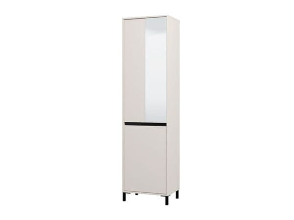 Space-Saving Wardrobe with Hanging Rail & Shelves – Cashmere Taupe Finish