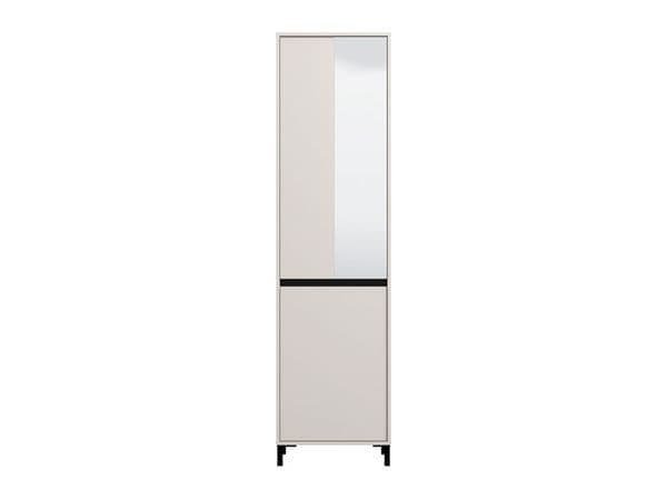 Space-Saving Wardrobe with Hanging Rail & Shelves – Cashmere Taupe Finish