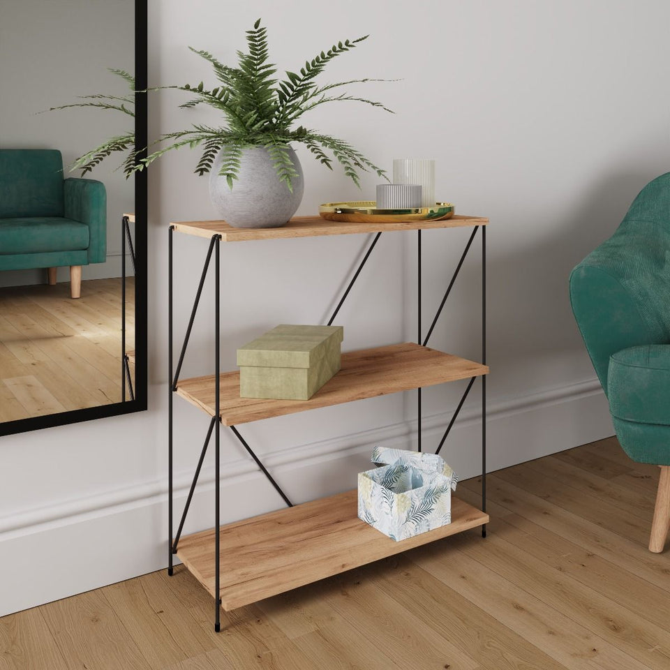Leyo 3 Tier Shelving Storage Shelves  Bookcase Unit