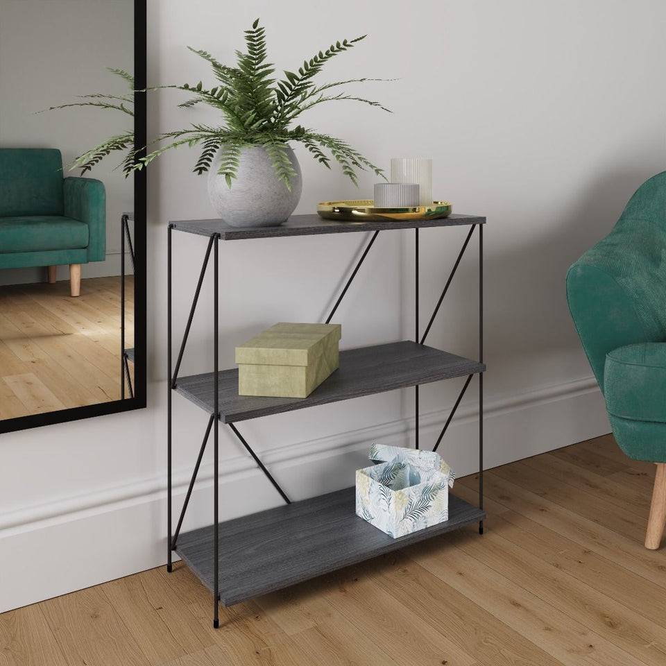 Leyo 3 Tier Shelving Storage Shelves  Bookcase Unit