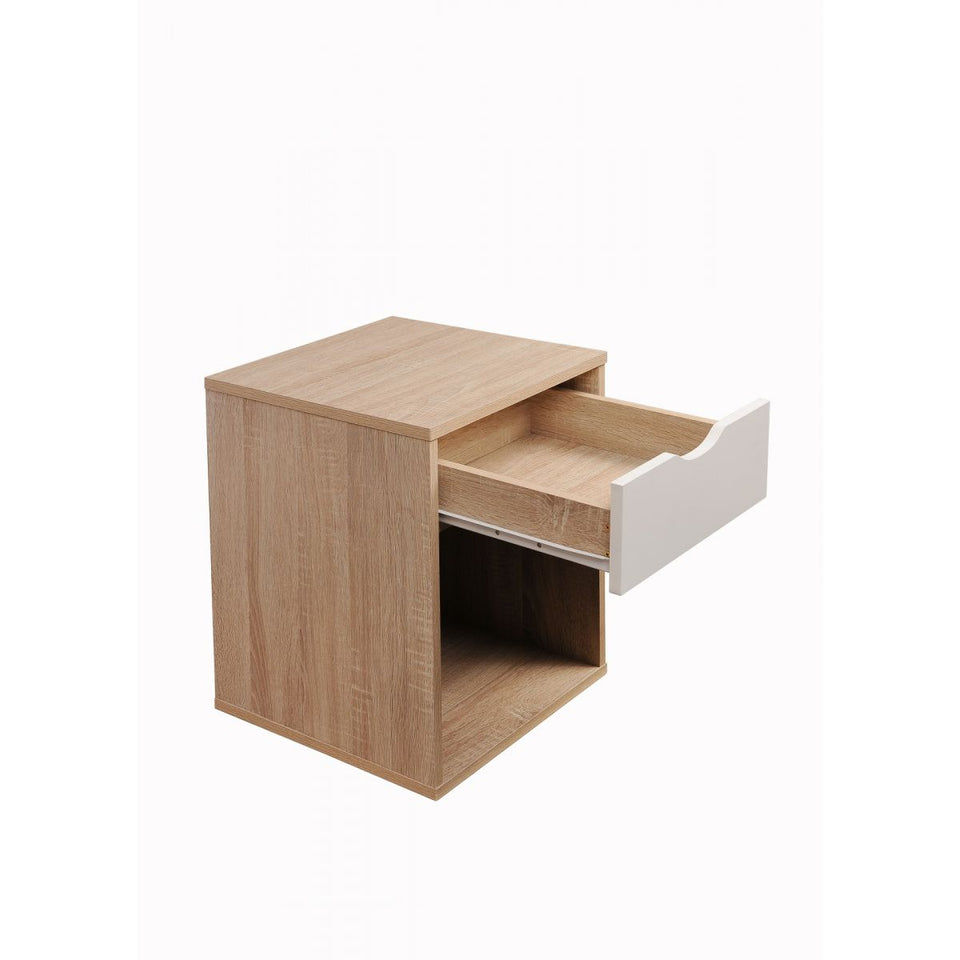 Modern Nightstand with 1 Drawer Bedroom Furniture Bedside Cabinet Storage