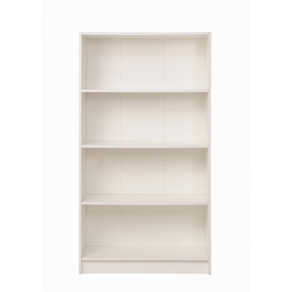 Modern Design Tall Bookcase 4 Tier Adjustable Shelves Unit.
