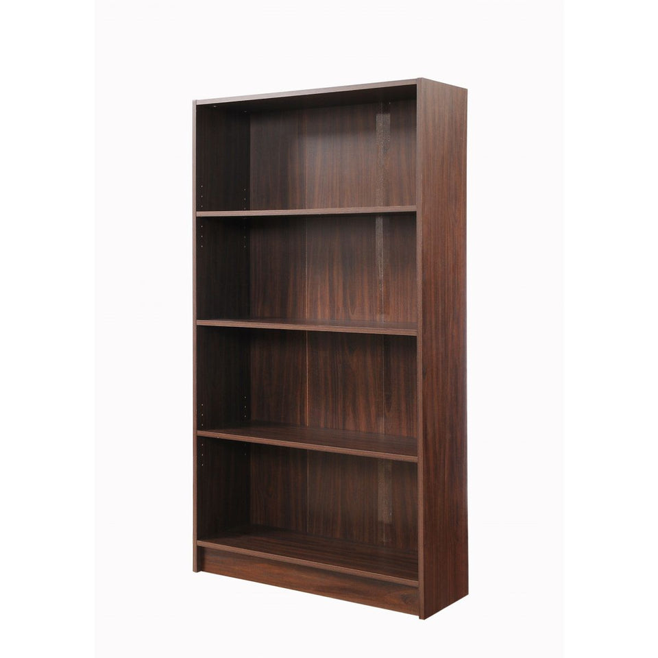 Modern Design Tall Bookcase 4 Tier Adjustable Shelves Unit.