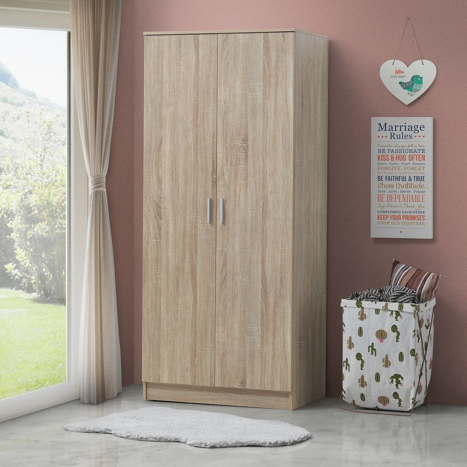 3 Piece Bedroom Furniture Set Wardrobe Bedside Cabinet Chest of Drawers in Stylish Finishes